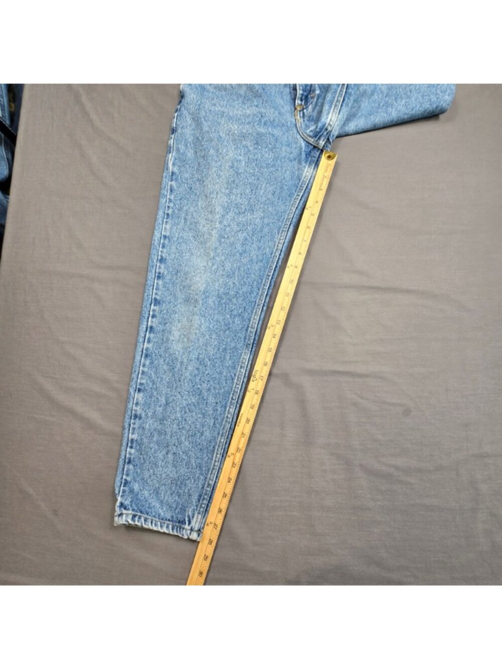 Vintage 90s Lee High-Waisted Jeans 8 Short Acid Wash Tapered Legs Classic Fit - Picture 4 of 6